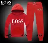 boss survetement slim fit rouge cotton